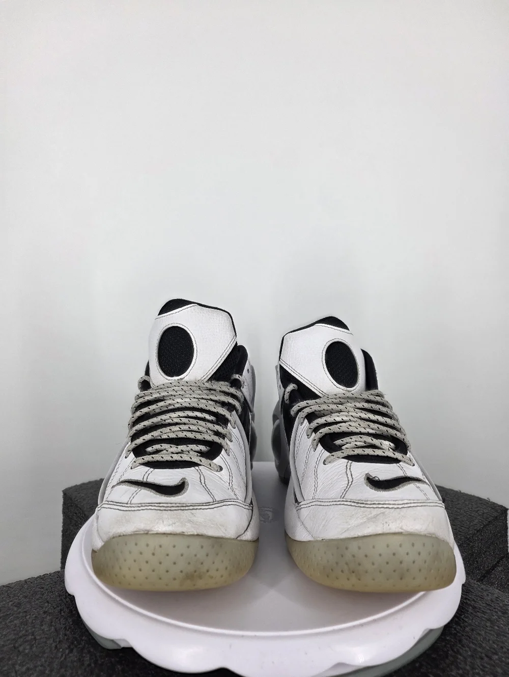 Nike Air Zoom Flight 95 Black Patent White DV0820-100 Mens Size 9 READ DESC